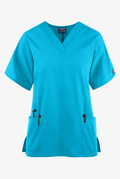 Cherokee Workwear Women's 3-Pocket V-Neck Scrub Top