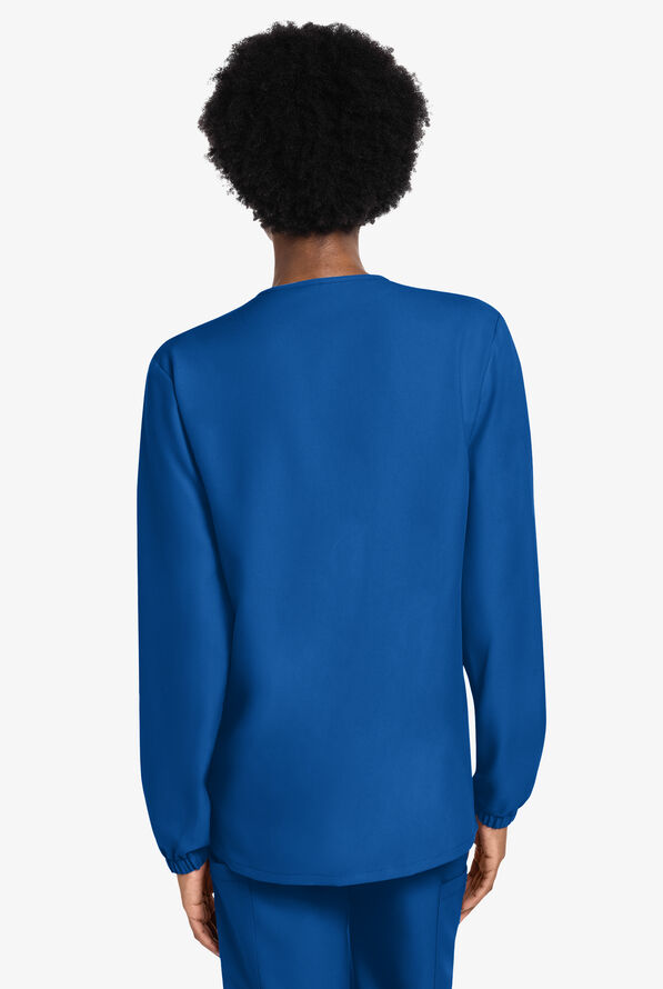 Chaqueta m&eacute;dica unisex Cherokee Workwear Originals Ultra con cremallera y 3 bolsillos - Royal - 4