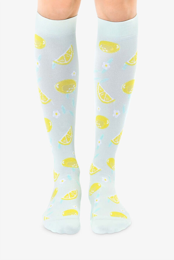 Living Royal Lemons Women's 15-20 mmHg Moderate Compression Socks - null - 1
