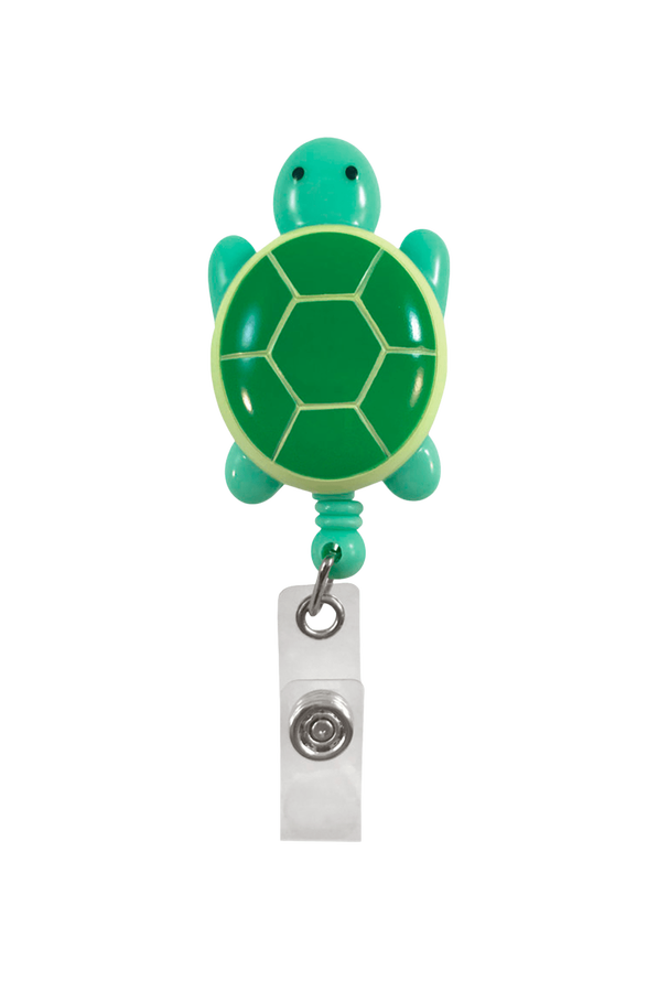 Prestige Deluxe Retracteze™ Turtle Button Snap ID Badge Holder - null - 1