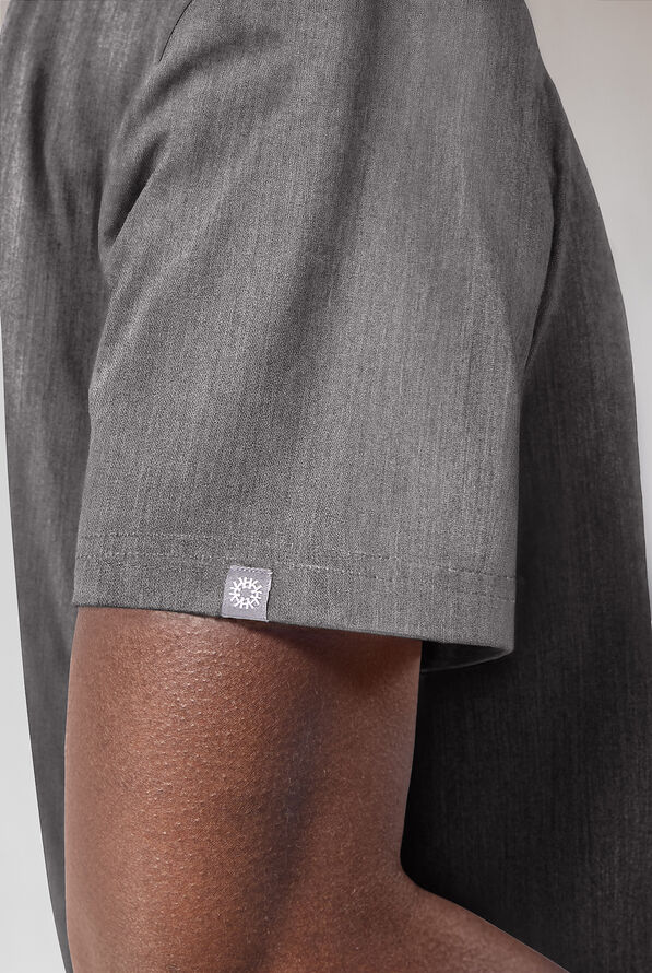 Hypothesis S-R Shift Ready Men’s 1-Pocket Tuck-In Crew Neck Scrub Top - Graphite - 5