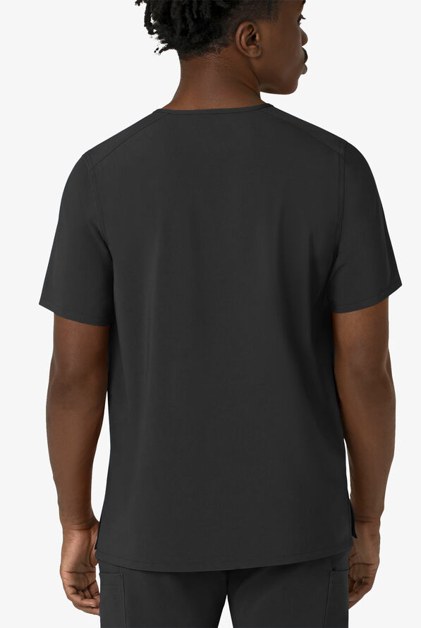 Carhartt Cross-Flex Men's 3-Pocket STRETCH V-Neck Scrub Top - Black - 2