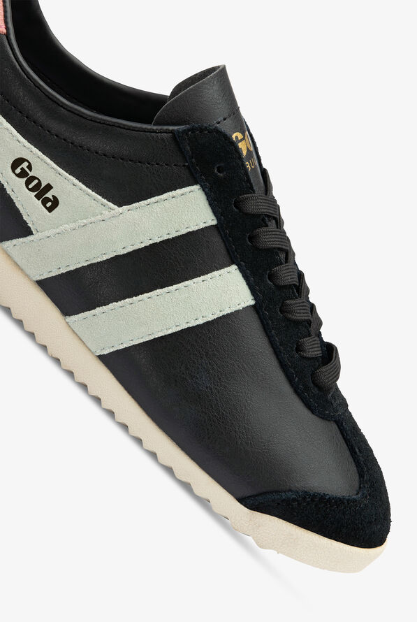 Gola Women's Bullet Pure Black/Matcha/Coral Pink Athletic Lace Up Nursing Shoes - null - 3