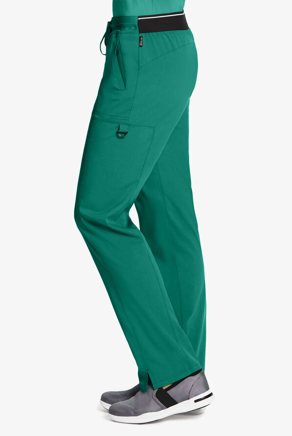Grey's Anatomy by Barco Spandex STRETCH Kim Women's 3-Pocket Cargo Scrub Pants - Hunter - 3