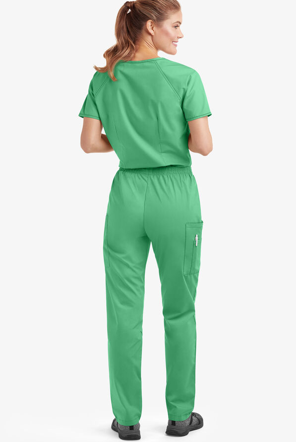 Strictly Scrubs Women's Classic Scrub Set - Petite - Jade - 3