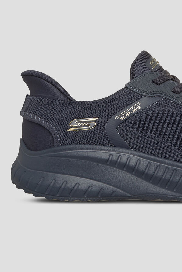 Skechers Bobs Sport Dark Navy Women's Slip-Ins Bungee Mesh Sneaker - null - 4