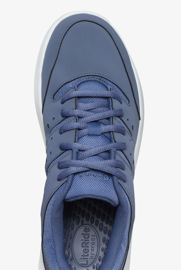 Zapatillas deportivas Crocs On the Clock Storm/Bijou Blue con cordones para hombre - Blue - 2