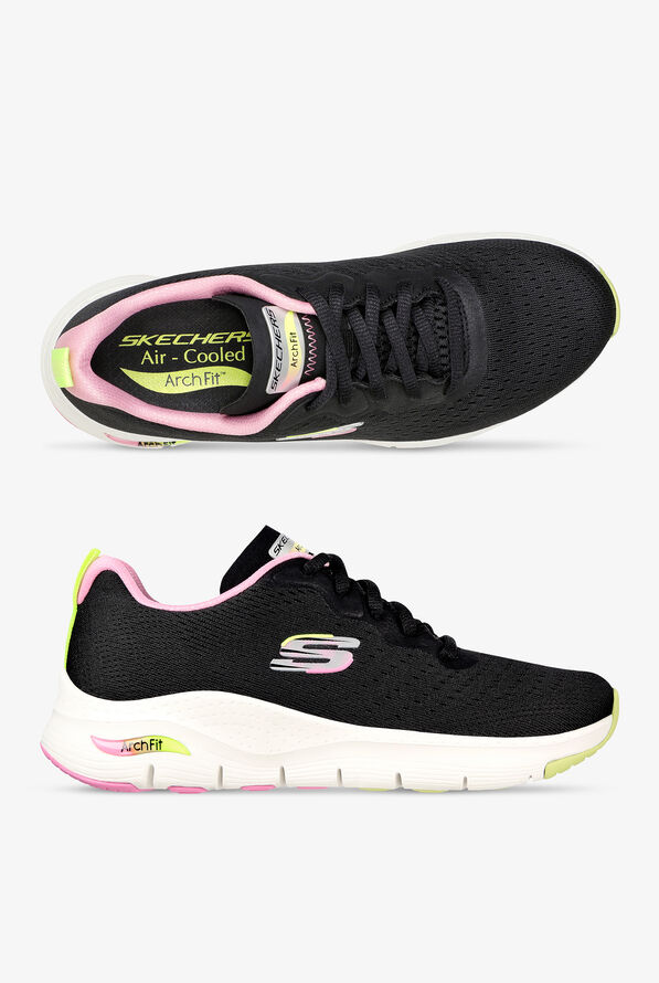Zapatillas deportivas Skechers Arch Fit Infinity Cool Black/Multi con cordones para mujer - null - 1