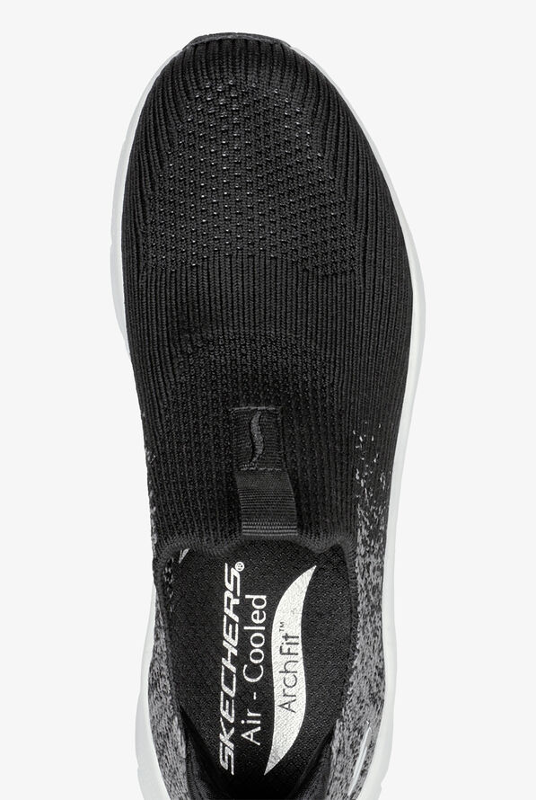 Skechers Sport Women's Arch Fit D'Lux Key Journey Black Athletic Slip On Nursing Shoes - null - 2