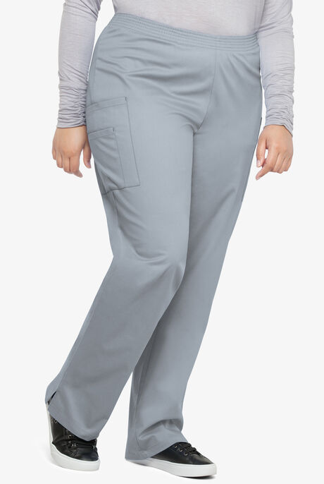 Butter-Soft STRETCH Women's 3-Pocket Plus Size Pull On Scrub Pants