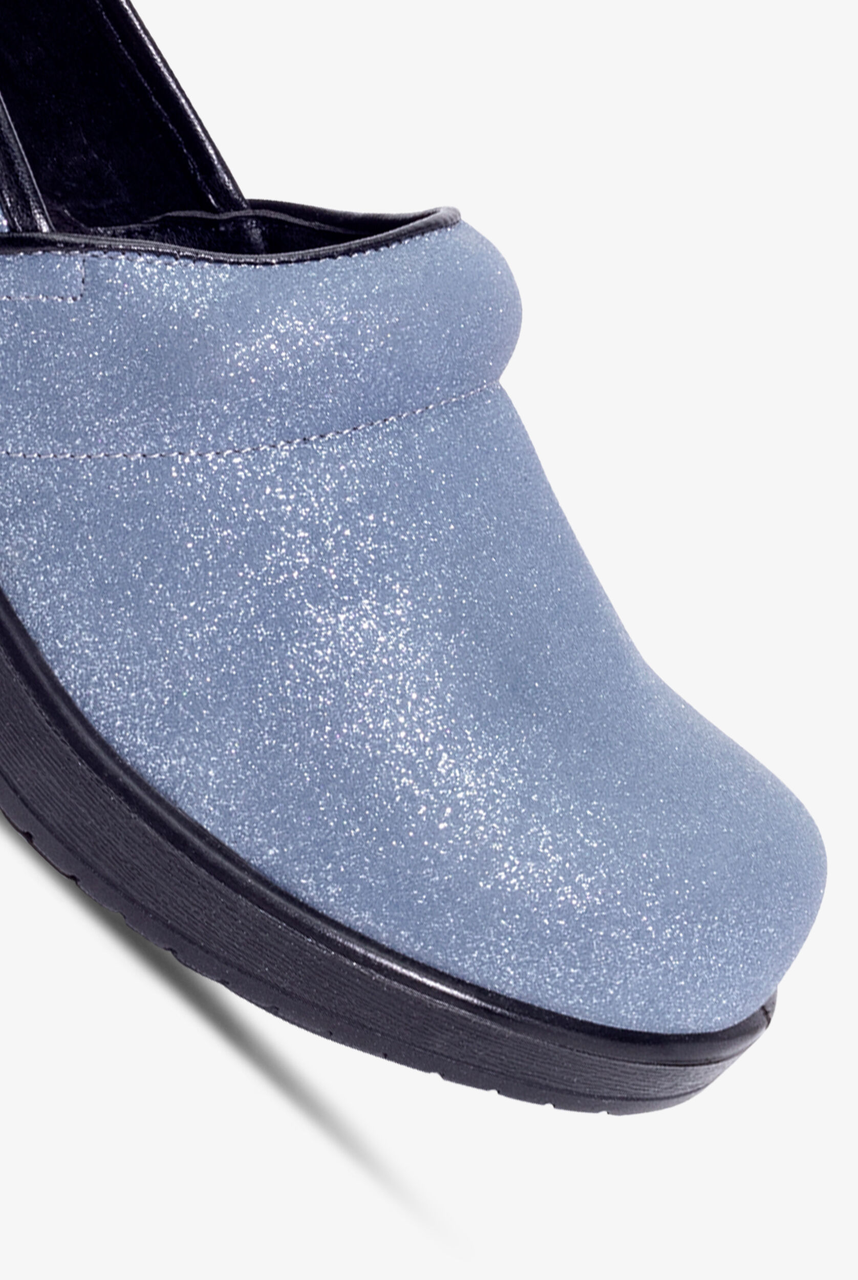 glitter nursing clogs