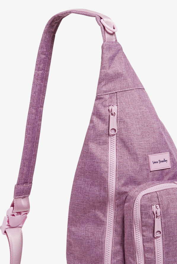 Vera Bradley ReActive Women's Sling Backpack - Pale Orchid Heather - 4
