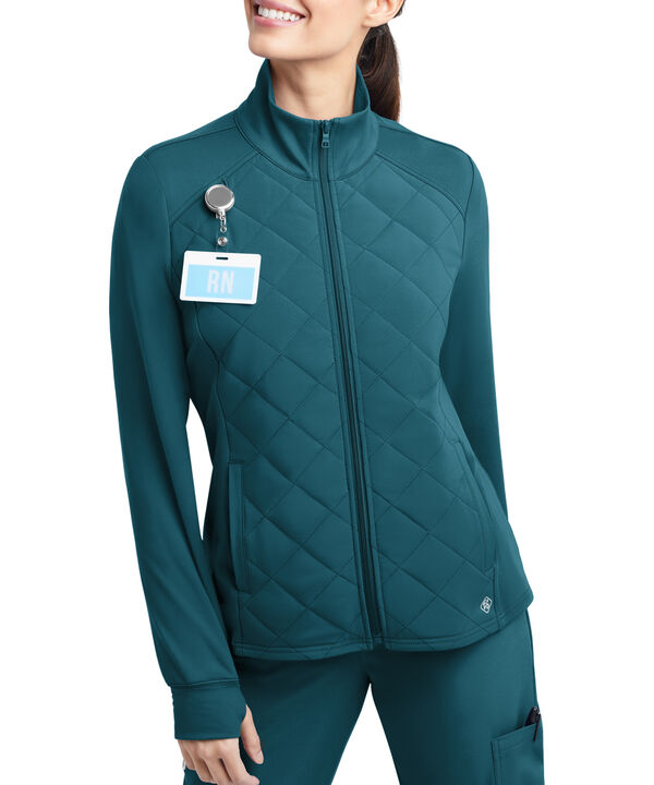 Chaqueta médica acolchada Tafford Active STRETCH Keira con mangas largas y 2 bolsillos para mujer - Caribbean Blue - 1