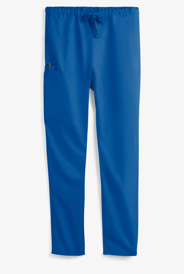 UA Best Buy Scrubs Unisex 3-Pocket Drawstring Pant - Short - Royal - 1