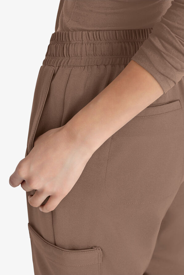 Grey's Anatomy by Barco Evolve STRETCH Terra Women's 6-Pocket Cargo Jogger Scrub Pants - Driftwood - 2
