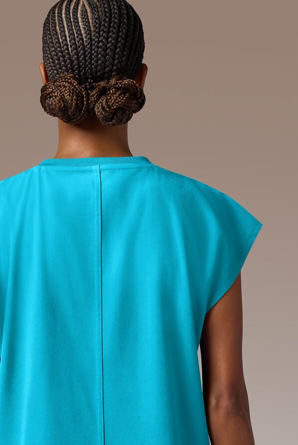 Blusa m&eacute;dica Hypothesis DM Crew de corte holgado con mangas dolm&aacute;n y 2 bolsillos para mujer - Turquoise - 4