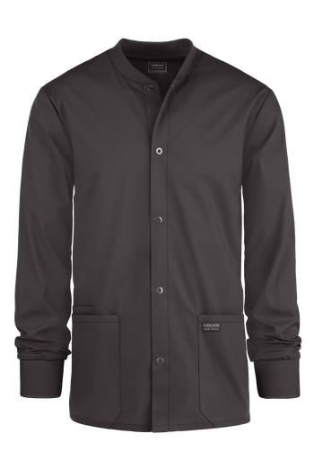Cherokee Workwear Professionals Men's 3-Pocket STRETCH Snap Front Scrub Jacket