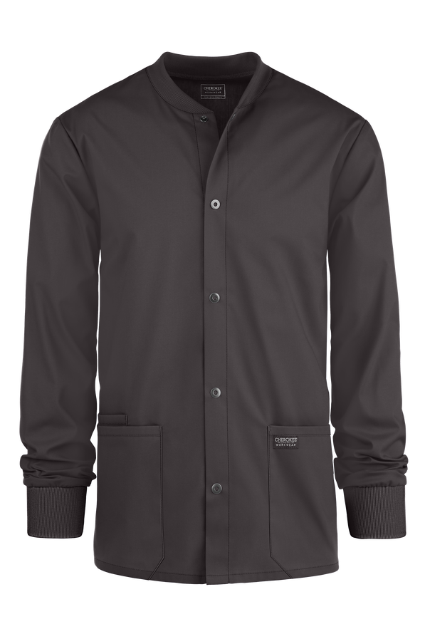 Chaqueta médica abrigada Cherokee Workwear Professionals con 3 bolsillos para hombre - Pewter - 1