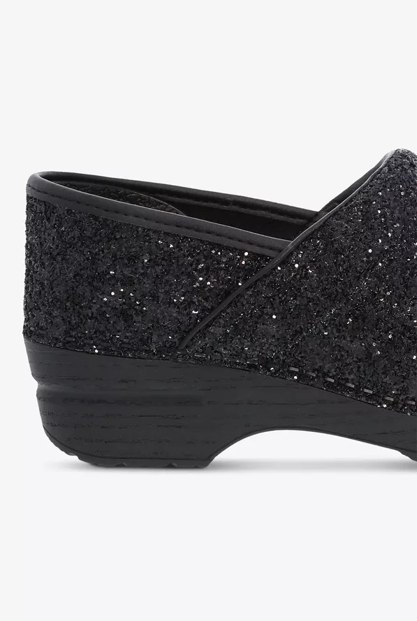 Dansko Women's Professional Black Glitter Leather Nursing Shoes Dansko Women's Professional Black Glitter Leather Nursing Shoes