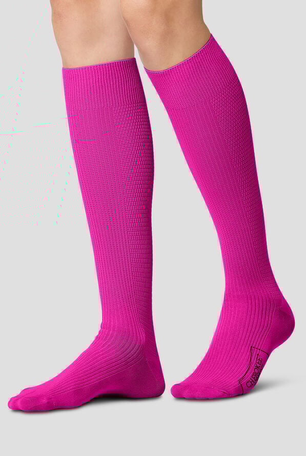 Cherokee Women's 8-12 mmHg Light Compression Socks - Tropical Hibiscus - 3