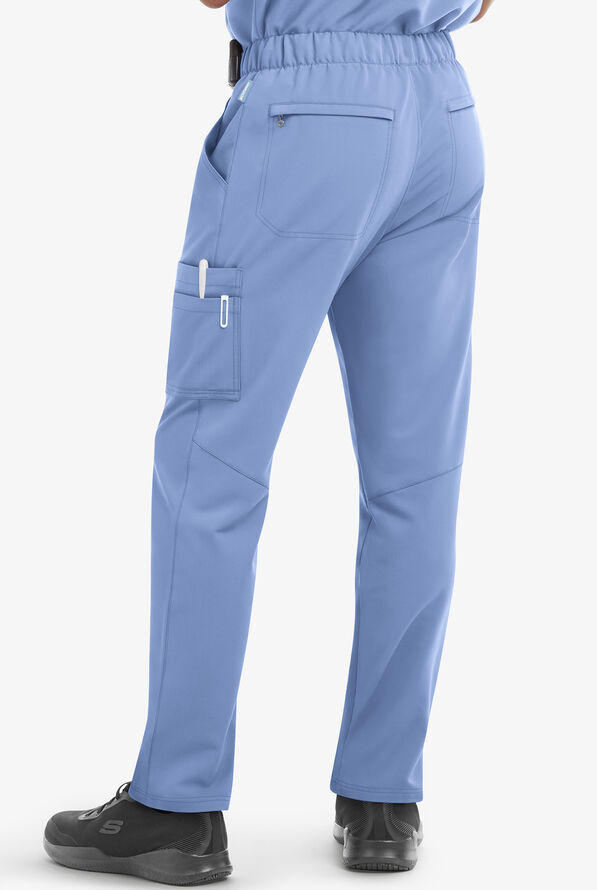 MOVEMENT by Butter-Soft Hadar Men's 9-Pocket Cargo STRETCH Scrub Pants - Ceil Blue - 2