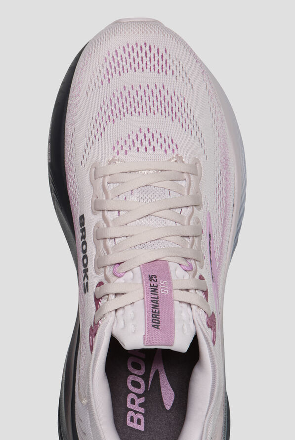 Brooks Women's Adrenaline GTS 25 Mauve/Ebony/Pink Athletic Lace Up Shoes - null - 2