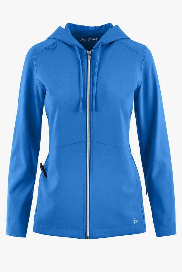 Sudadera médica Easy STRETCH Selena con cremallera y 5 bolsillos para mujer - Cerulean - 1