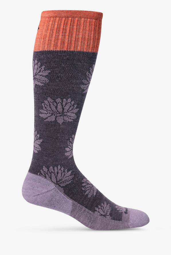 Sockwell Lotus Lift Women's 20-30 mmHg Firm Compression Socks - Lavender - 1