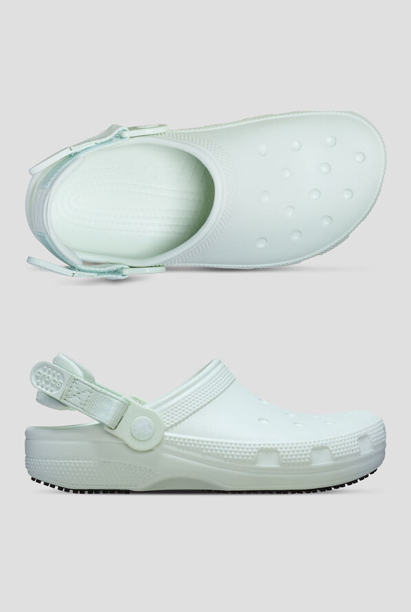 Crocs&trade; Unisex Mint Tint Classic Slip Resistant Work Clog - Mint Tint - 1
