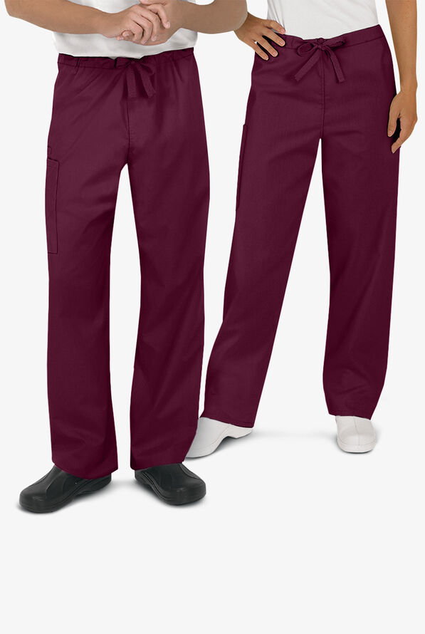 Conjunto de uniforme m&eacute;dico unisex UA Strictly Scrubs - Wine - 3