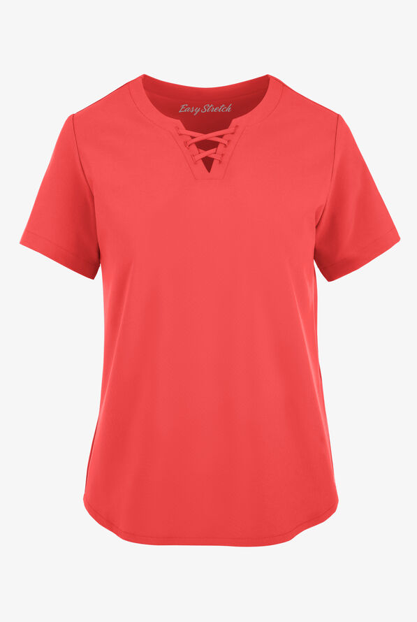 Blusa médica Easy STRETCH Gigi Lace para mujer - Radiant Red - 1