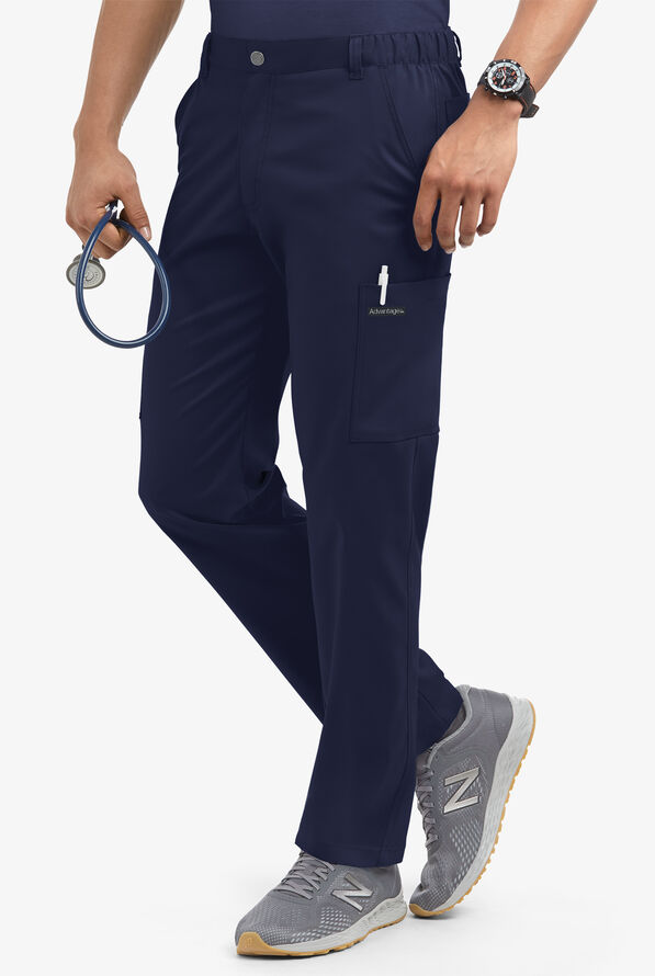 Advantage STRETCH Men's 8-Pocket Cargo Scrub Pants - Navy - 1