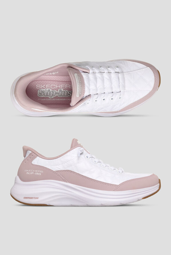 Skechers Performance Women's White Mesh/Lavender Bungee Slip-in - null - 1