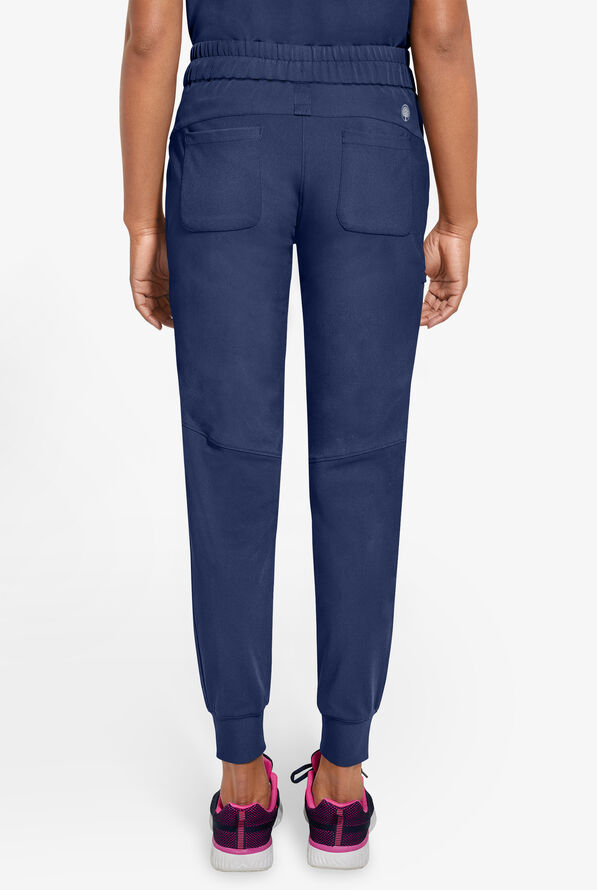 Pantal&oacute;n m&eacute;dico Healing Hands 360 Naya STRETCH estilo jogger con cord&oacute;n y 6 bolsillos para mujer - Navy - 3