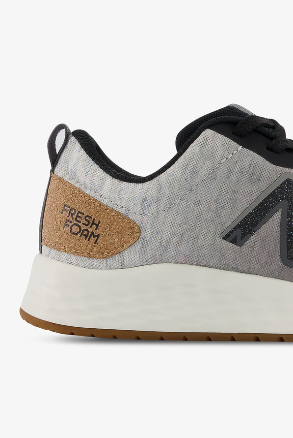 New Balance Women's Fresh Foam Arishi v3 Black/White Athletic Lace Up Nursing Shoes - null - 4