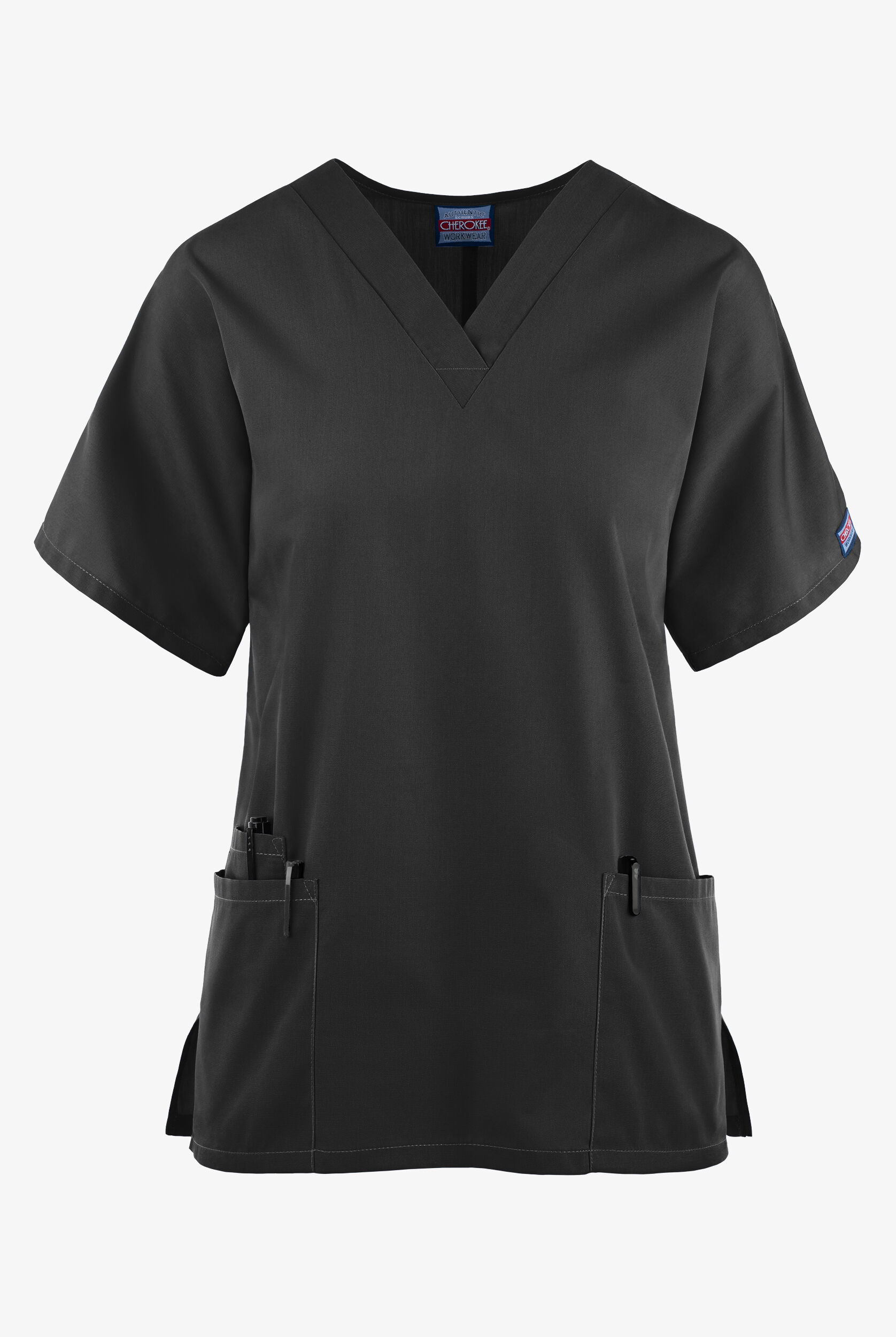 Cherokee Workwear 4700 V-Neck Scrub Top In Navy – Medical Scrubs, Cotton Blend, Women's