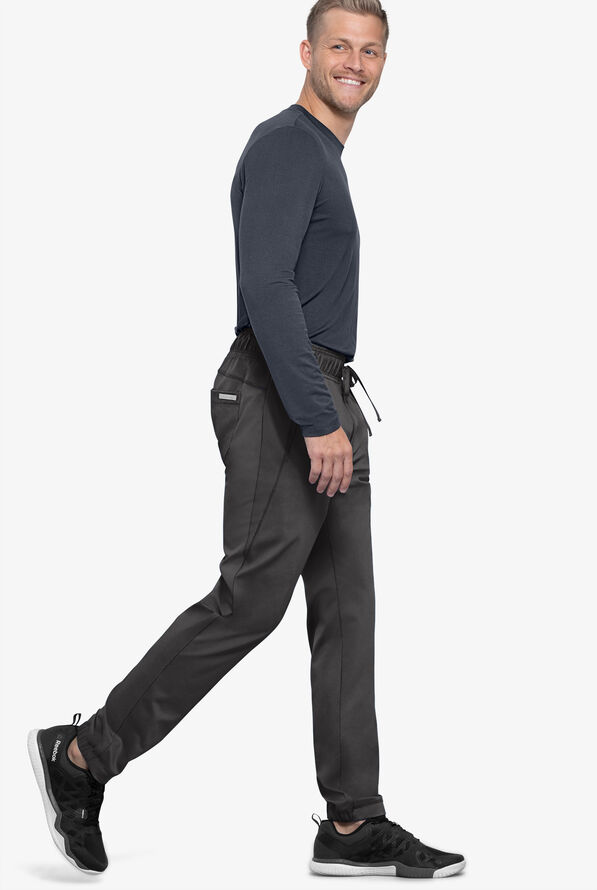 Cherokee Workwear Revolution Men's 5-Pocket STRETCH Jogger Scrub Pants - Pewter - 5