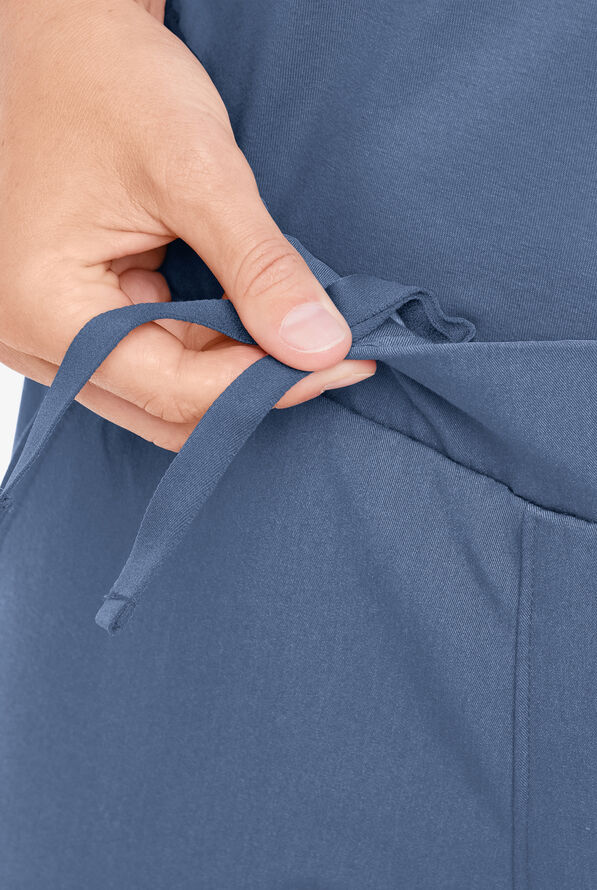 MOVEMENT by Butter-Soft Vega Women's 5-Pocket Flat Front Jogger STRETCH Scrub Pants - Tall - Blue Horizon - 3