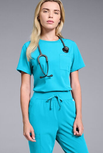 Hypothesis Women's Base Crew-Neck Tuck-In Scrub Top