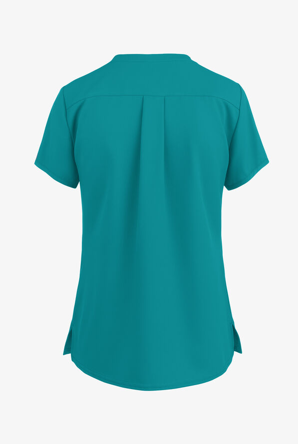 Med Couture Insight Women's 3-Pocket V-Neck Scrub Top - Teal - 3