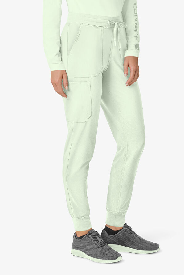 Carhartt Cross-Flex Force Women's 8-Pocket STRETCH Knit Cuff Cargo Jogger Scrub Pants - Big Sky - 1