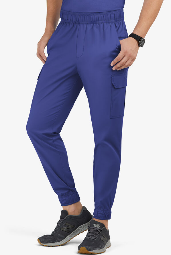 Pantalón médico UA Butter-Soft STRETCH estilo cargo jogger con 7 bolsillos para hombre - Galaxy - 1