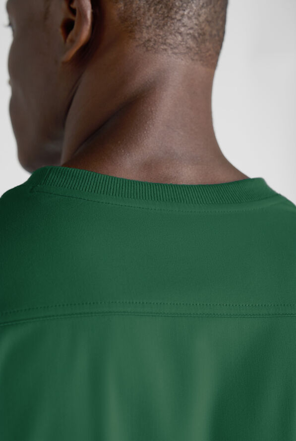 Advantage STRETCH Men's 3-Pocket Crew Neck Scrub Top - Hunter - 5