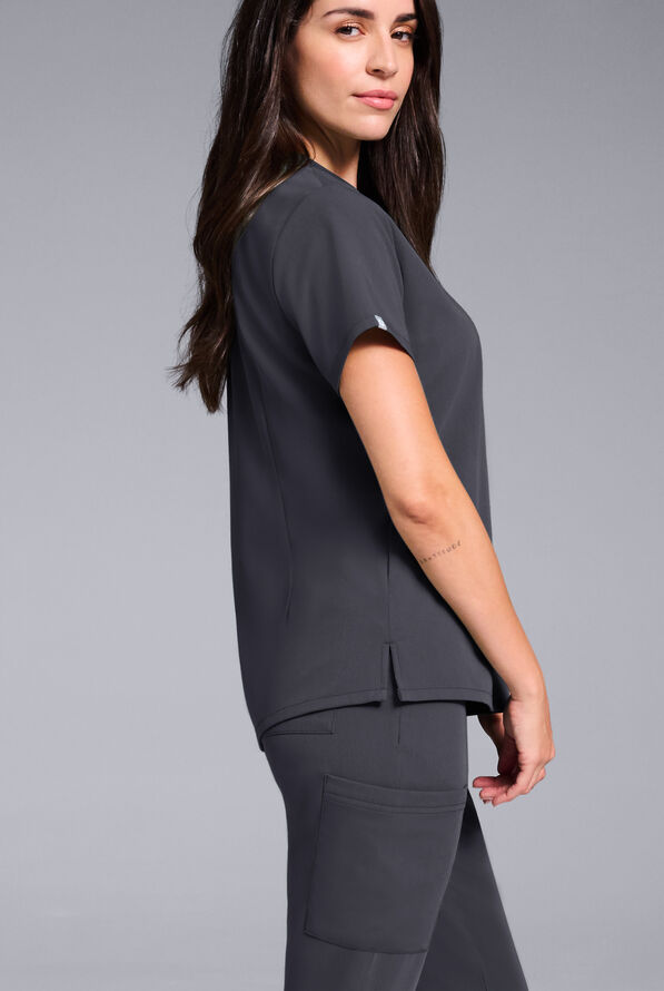 Hypothesis Women's Crew Neck & Jogger Scrub Set - Pewter - 6