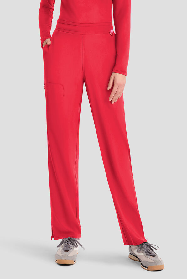 Pantalón médico Med Couture Amp STRETCH estilo cargo con piernas rectas y 3 bolsillos para mujer - Solar Flare - 1