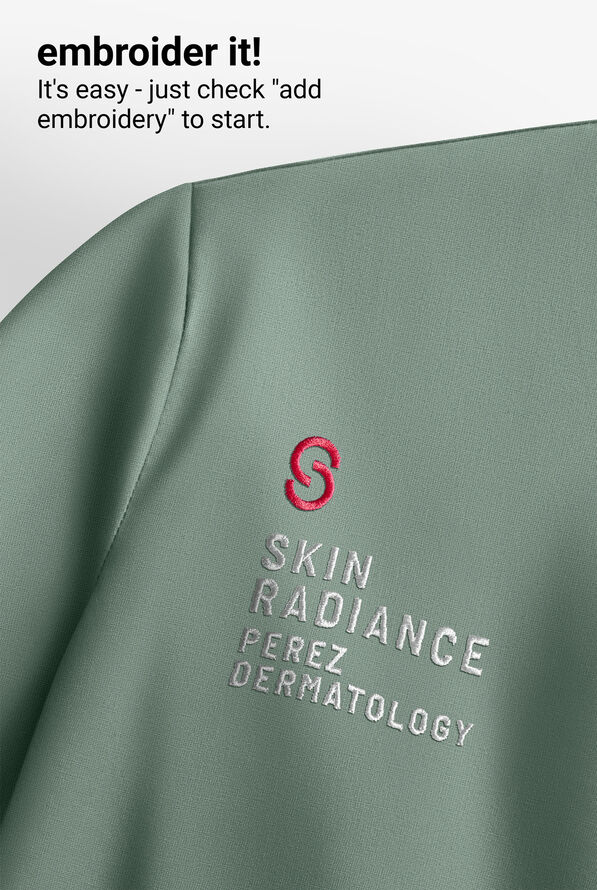 Carhartt Force&reg; Cross-Flex Knits Women's 5-Pocket STRETCH V-Neck Scrub Top - Green Slate - 6