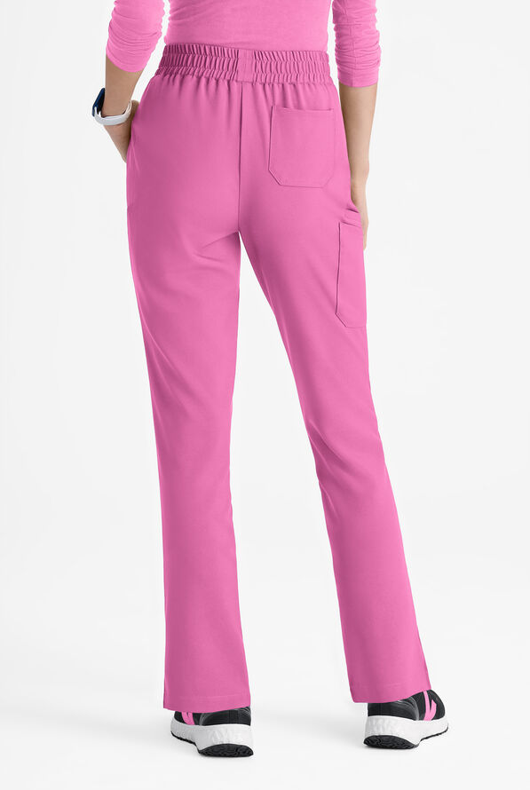 Pantal&oacute;n m&eacute;dico Grey's Anatomy by Barco Evolve STRETCH Cosmo Petite estilo cargo con 6 bolsillos para mujer - Twilight Mauve - 3