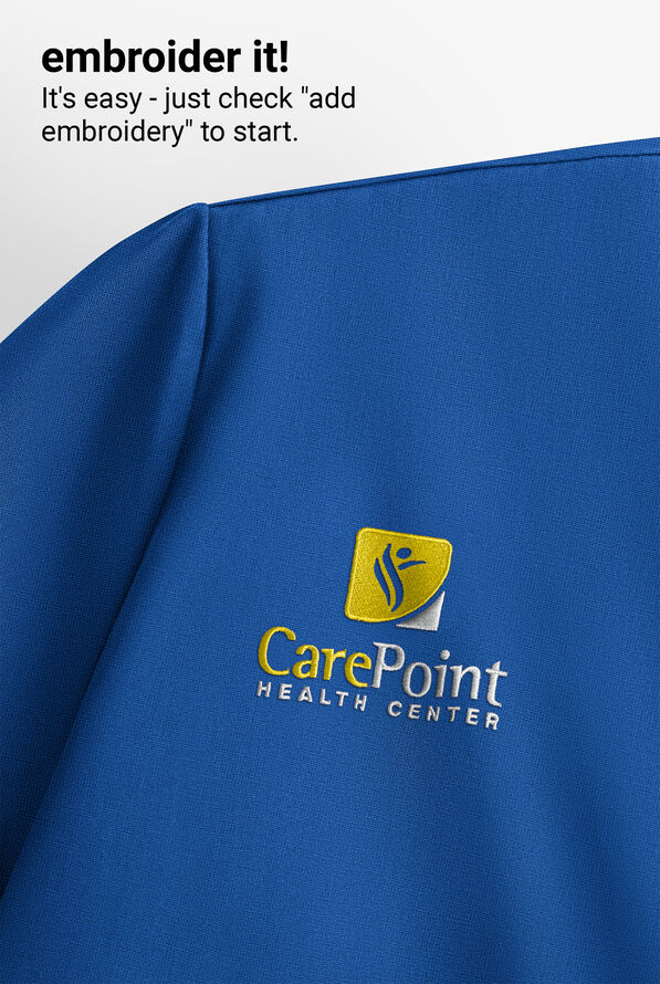 Blusa médica UA Butter-Soft STRETCH con cuello en V y 1 bolsillo para mujer - Royal - 7