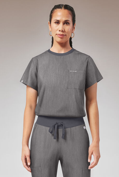 Hypothesis Women's Base Crew-Neck Tuck-In Scrub Top