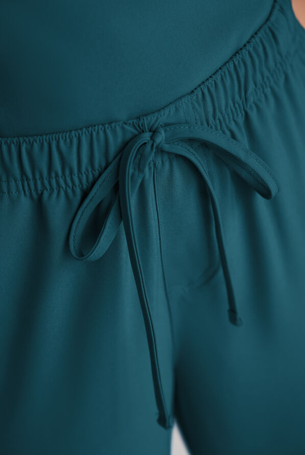 Easy STRETCH Women's 8-Pocket Scrub Set - Petite - Caribbean Blue - 9